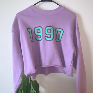 Cropped 1990 sweatshirt